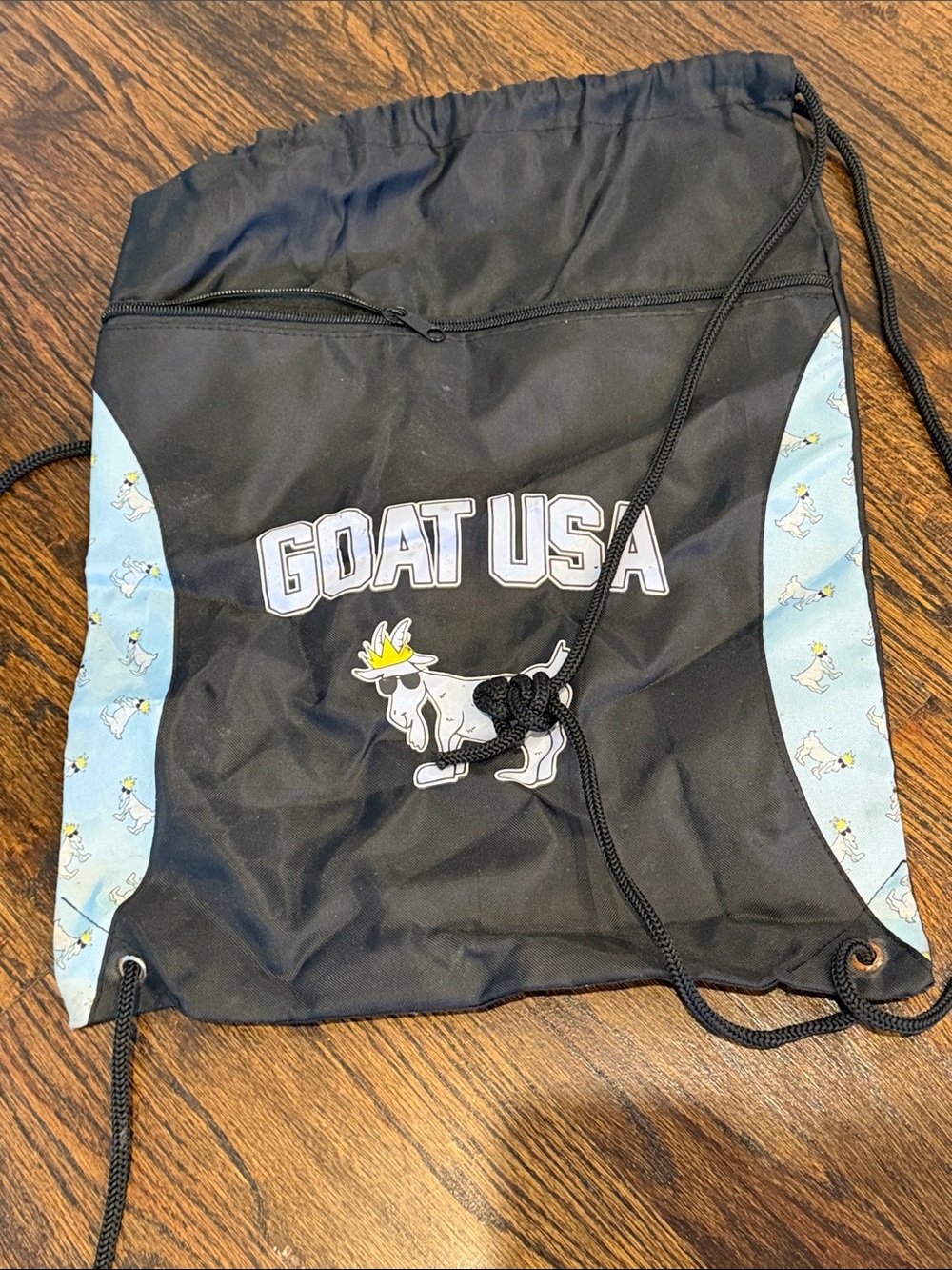 GOAT USA Black Kids Drawstring Backpack